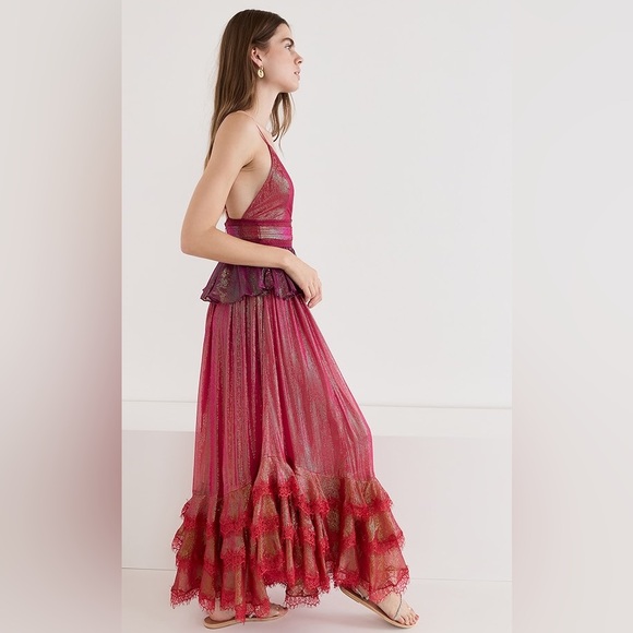 Rococo Sand Emi Layered Metallic Maxi Dress NWT - Picture 2 of 16